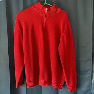 L.L. Bean men's red sweater
